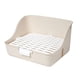 thumbnail image 2 of Caja de arena para conejos, inodoro para mascotas, bandeja de limpieza desmontable portátil, entrenamiento para ir al baño, rincón para cobayas, , blanco, 2 of 5