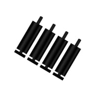 Magideal - 4X Pies De Sofá Patas De Muebles De Metal Multiusos Estilo Moderno Y Resistente Patas De Sofá De Repuesto Para Librerías Asientos De Amor Armario Cama , Negro 12Cm