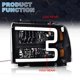 thumbnail image 4 of Faros LED PIT66 compatibles con Ford F250 F350 de 2005 a 2007, 4 of 9
