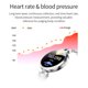 thumbnail image 4 of Reloj inteligente Thafikzi para mujer Android/iOS dorado con monitor de ritmo cardíaco y presión arterial, 4 of 9