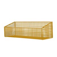 Bothyi - Cesta De Alambre Resistente Para Montar En La Pared, Organizador De Despensa Para Ajo, Huevos, Verduras, Color Dorado S