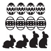 Rienda Libre Graphics - Decomural Easter Eggs & Easter Bunny Set Ws-33210