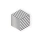 thumbnail image 1 of Set 2 Salvamanteles Cork Hexagonal Blanco Negro BVS, 1 of 3