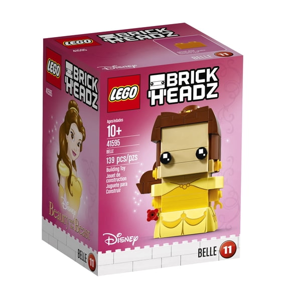 Kit de construcción LEGO BrickHeadz Belle 41595 con placa base de coleccionista