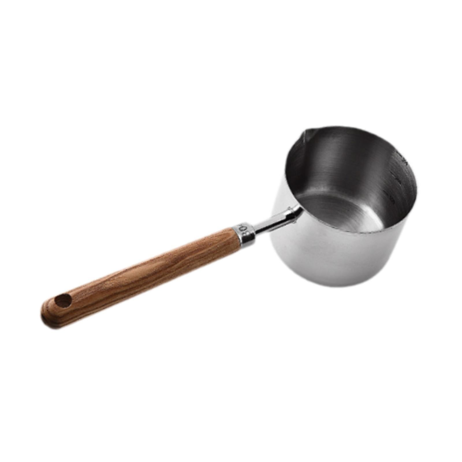 Magideal - Cacerola Pequeña Para Hervir Leche Con Mango, Utensilios De Cocina Portátiles, Olla Para Derretir Chocolate, Olla Calefactora Para Cocinar En Casa 300ml