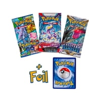Pokemon - Paquetes De Refuerzo De Pokémon Tcg 3 Y 1 Lámina Aleatoria Con Tarjeta Promocional