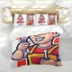thumbnail image 5 of Mecánico Conjunto de sábanas temático, trío de piezas, cómodo y amigable con la piel, diseño único, regalo de decoración para el hogar para familiares, amigos y fans,140cm *210cm, 5 of 6