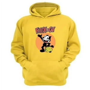 Genérico - Polerón Canguro El Gato Felix Amarillo Talla S Unisex