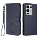 thumbnail image 1 of Funda de Gato tipo Libro para Infinix Note 50S, Azul, 1 of 6