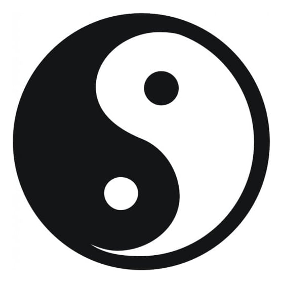 Decomural Ying & Yang Symbol Peace Love WS-15474