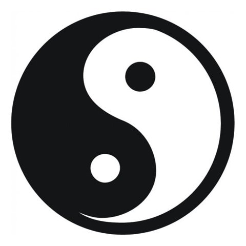Rienda Libre Graphics - Decomural Ying & Yang Symbol Peace Love Ws-15474