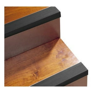 Nariz De Grada Escalera Pvc 37X37Mm 3Mts Negro Dvp