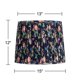 thumbnail image 4 of Pantalla de lámpara Springcrest 33x38x30 cm Azul marino Floral plisada, 4 of 7