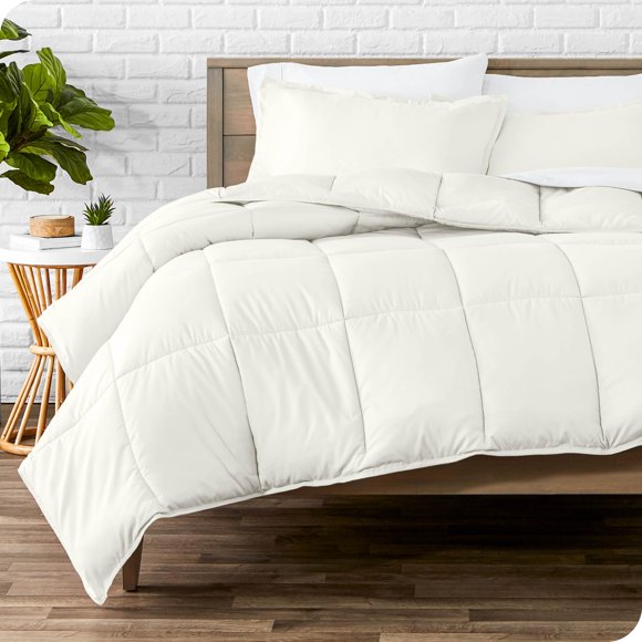 Juego de edredón Bare Home Cal King ultra suave color crema