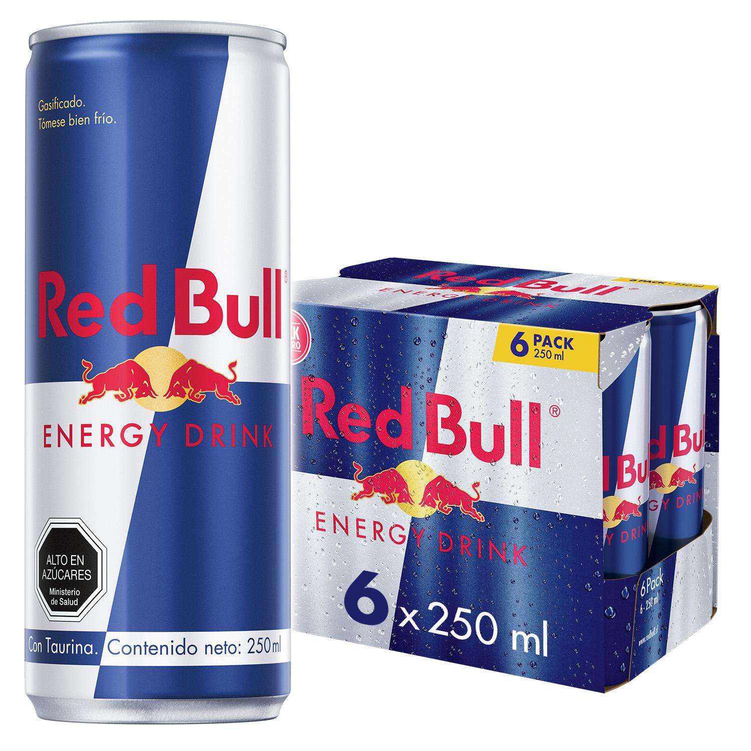 Red Bull Bebida Energética Pack 6 Latas 250Ml