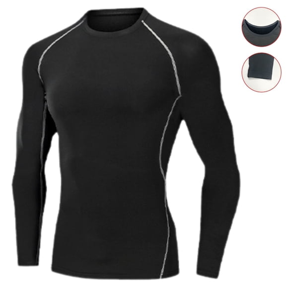 Camiseta Hombre Primera Capa Elasticada Manga Larga Deportiva 305