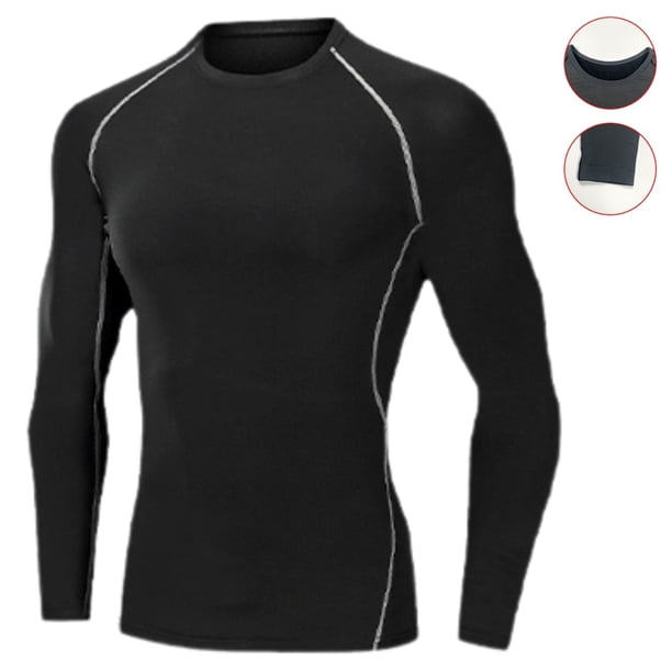 Camiseta Hombre Primera Capa Elasticada Manga Larga Deportiva 305