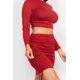 thumbnail image 3 of Conjunto de Top Corto con Laterales Fruncidos y Falda con Cordón, 3 of 5
