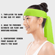thumbnail image 4 of Cinta para la cabeza que absorbe el sudor, diadema con lazo, banda para el pelo para hombres, mujeres, niños y niñas, banda para el sudor ninja atlética, bandana pirata para tenis y entrenamiento., 4 of 5