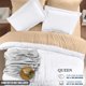 thumbnail image 2 of Juego de fundas de edredón Utopia Bedding, tamaño queen, 3 piezas, color blanco, 2 of 8