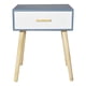 thumbnail image 3 of Set 2 Veladores Dormitorio Dover 1 Cajón Blanco Celeste, 3 of 3
