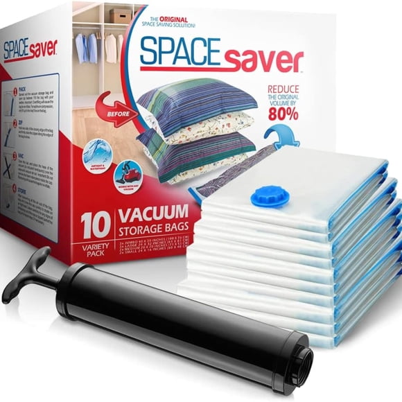 Bolsas de almacenamiento al vacío Spacesaver, paquete de 15 para edredones y más
