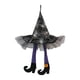 thumbnail image 2 of Sombrero Con Patas De Bruja, Cartel Colgante, Adorno De Fiesta De Terror Para Fiestas De Repisa, Dormitorio, Violeta, 2 of 5