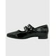 thumbnail image 2 of Ballerina para mujer plana charol Negro, 2 of 4