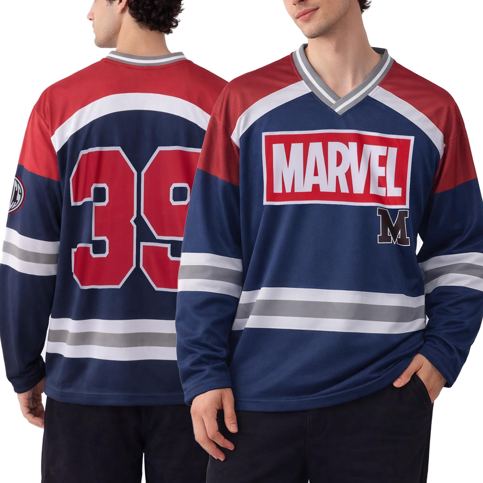 Camiseta De Hockey Marvel Spider-man Punisher Mickey Mouse Para Hombre