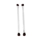thumbnail image 1 of Juego de 2 brochas de doble punta para sombras de ojos, de fibra suave, plateadas, para contorno de nariz, herramienta cosmética, 1 of 8