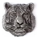 thumbnail image 1 of Hebilla Cinturón Cabeza De Tigre Metálica, Moda Cinturón Plateado Liso Único, 1 of 1