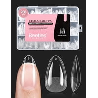 Beetles Gel Polish - Uail Tips Beetles Soft Gel Short Almond, 288 Unidades, 12 Tamaños