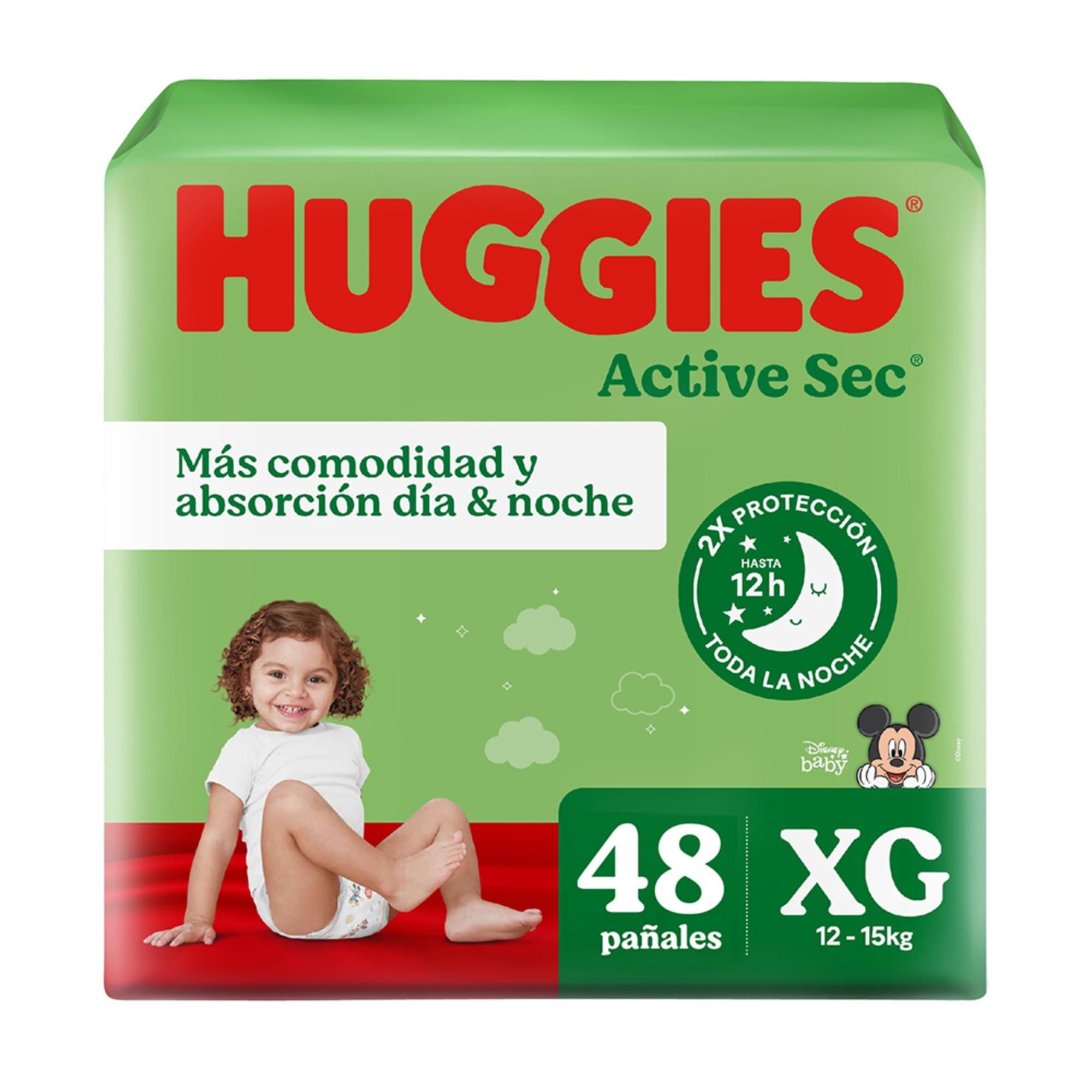 Pañales Active Sec Xg 48 unidades Huggies