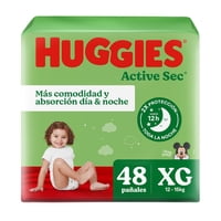 Pañales Active Sec Xg 48 Unidades Huggies