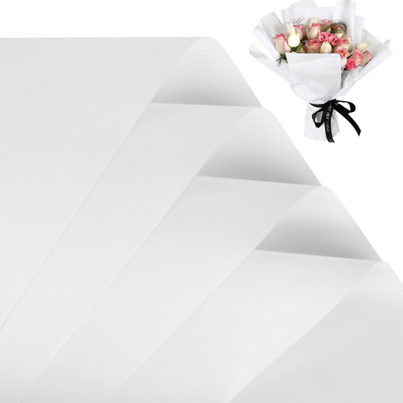 Papel de Envoltura para Flores FUHITIM 20 Hojas Impermeable 58x58 cm