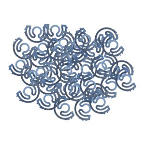 Bothyi - 50 Unids/Set Caja De Bobina Hoja De Resorte De Acero Para Brother Suministros Industriales Flatcar