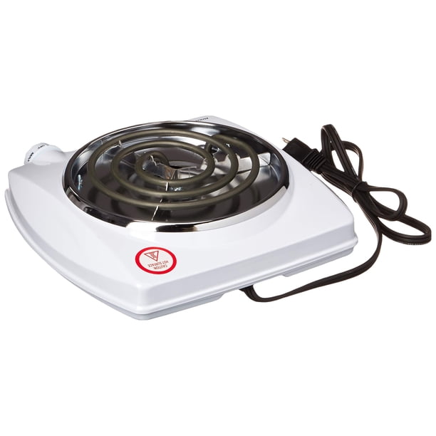 Brentwood 1000W Single Electric Burner - Portable Countertop Hot Plate