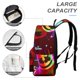 thumbnail image 4 of DJ Marshmello-theme Backpack, Campus style schoolbag Bookbag with Adjustable Shoulder Straps And Large Zip Compartment, Unisex Travel Bags.42x30x15cm, 4 of 6