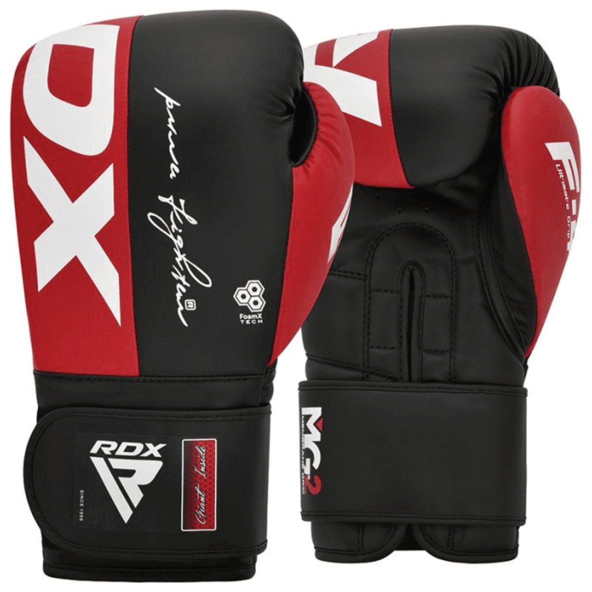 Guantes De Combate De Boxeo Velcro Rdx F4r - 14 Oz