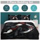 thumbnail image 5 of Death Note Anime Home Bed 3-piece Set Classic Japanese Anime Polyester Wash Student Dormitory Set, 5 of 5