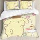 thumbnail image 1 of Cute Dog Comforter Set 3 Piece Twin Boys Girls Cartoon Puppy Yellow Bedding Set Lovely Pompompurin Comforter Dogs Collection Bed Set Pompompurin Lover Bedroom Decor, 1 of 4
