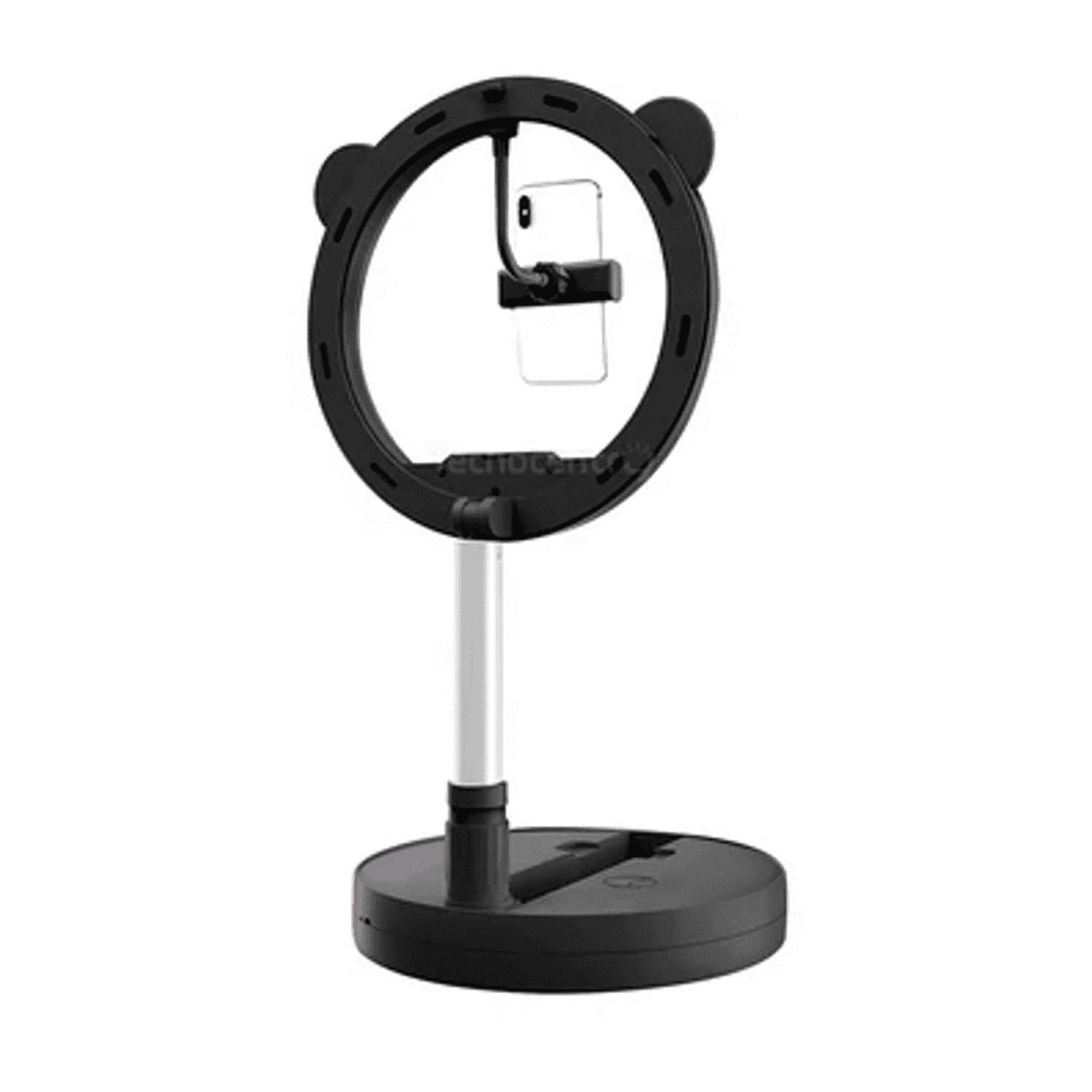 Movi - Aro Luz Led Portatil G2 Con Base Redonda, Estilo Orejas De Gato