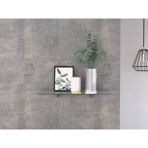 Tuhome - Repisa Rectangular De Baño En Vidrio 7X15X40 Cm