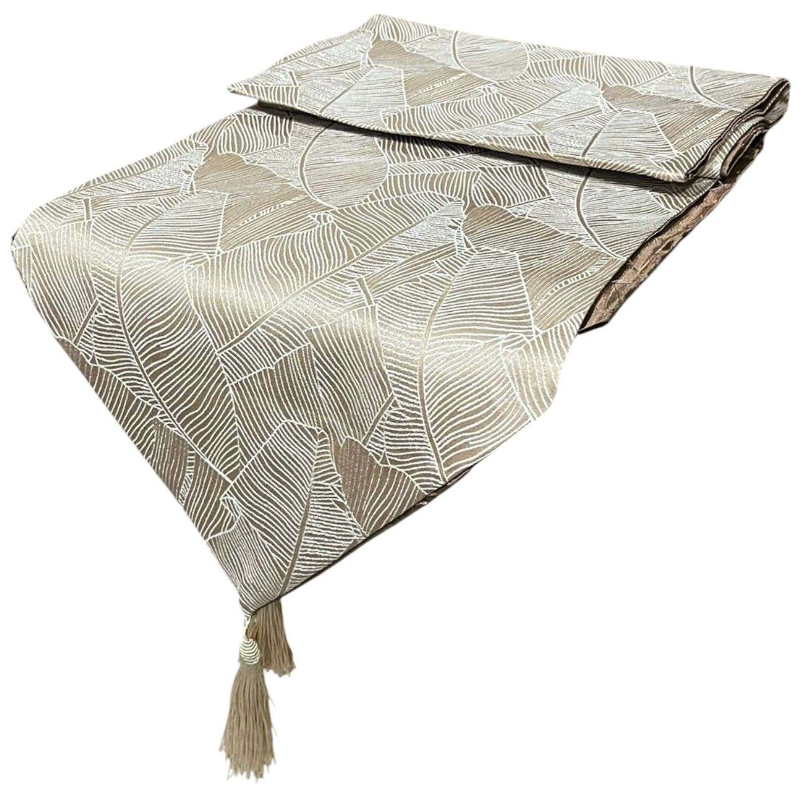 Oem - Mantel Camino De Mesa Tela Dorado Diseños 180x38cm 1