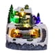 thumbnail image 5 of Casa de pueblo navideña, adornos de construcción coleccionables, colección de escenas de nieve iluminadas para estantería, vacaciones, interior, niñas, 5 of 5