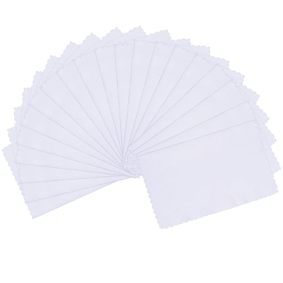 Paños de limpieza de microfibra ColorYourLife, 20 unidades, color blanco