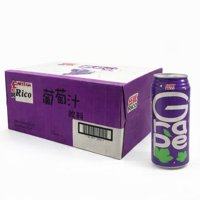 Bebida Sabor Uva Marca Rico 490 Ml * 24 Latas