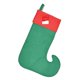 thumbnail image 4 of Calcetín navideño de fieltro Beistle duende 17.5 cm de largo verde/rojo, 4 of 5