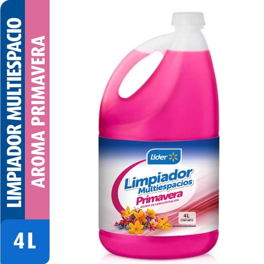 Limpiador Piso Líquido Primavera Bidón 4 L Lider