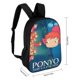 thumbnail image 2 of Ponyo en el Acantilado-theme Backpack, Campus style schoolbag Bookbag with Adjustable Shoulder Straps And Large Zip Compartment, Unisex Travel Bags., 2 of 6